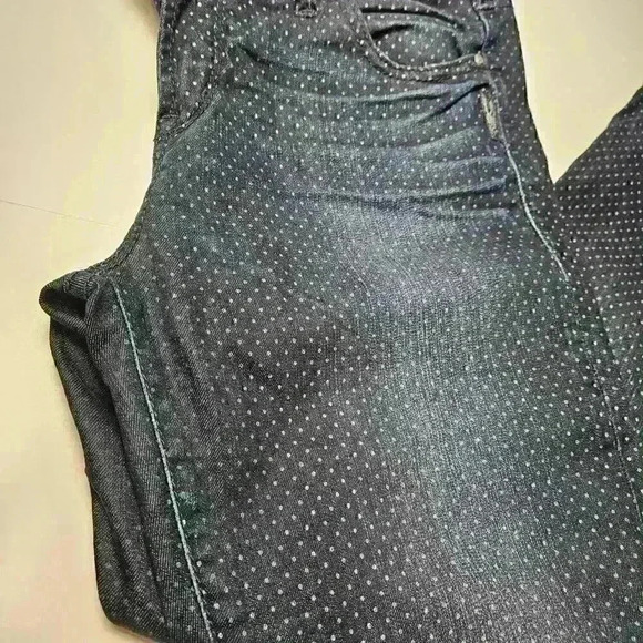 Silver Jeans Womens 30x29 Suki Super Skinny  Blue Polka Dot Stretch - Picture 2 of 8